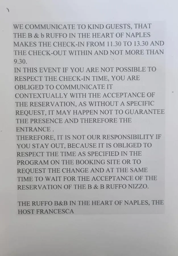 B&B Ruffo Nel Cuore Di Napoli 0*, Napels
